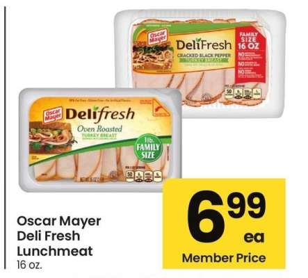 Oscar Mayer Deli Fresh Lunchmeat - 16 oz.