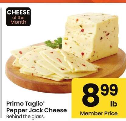 Primo Taglio® Pepper Jack Cheese - Behind the glass.