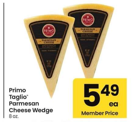 Primo Taglio® Parmesan Cheese Wedge - 8 oz.