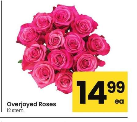 Overjoyed Roses - 12 stem.