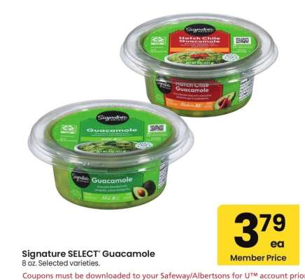 Signature SELECT® Guacamole - 8 oz. Selected varieties.