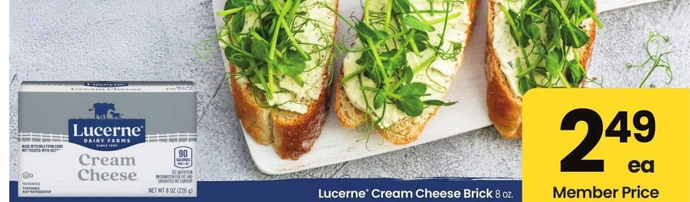 Lucerne® Cream Cheese Brick - 8 oz.