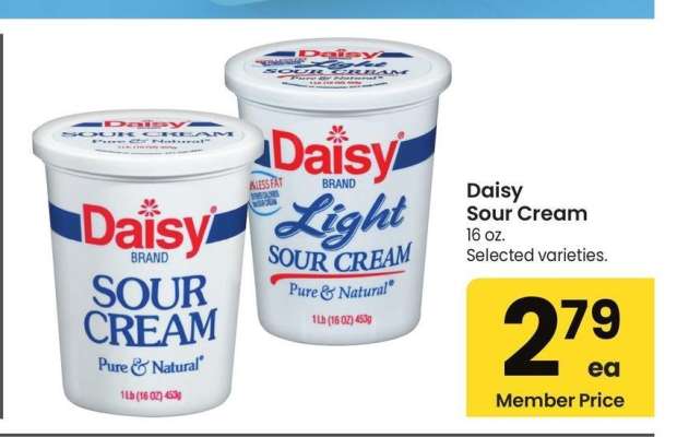 Daisy Sour Cream - 16 oz. Selected varieties.
