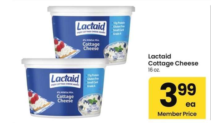 Lactaid Cottage Cheese - 16 oz.