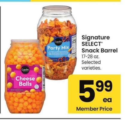 Signature SELECT® Snack Barrel - 17-28 oz. Selected varieties.