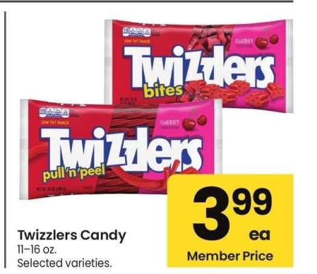 Twizzlers Candy - 11-16 oz. Selected varieties.