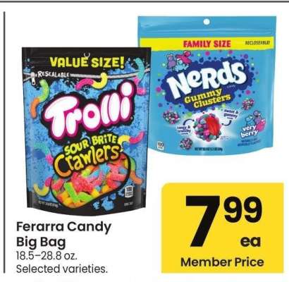 Ferarra Candy Big Bag - 18.5-28.8 oz. Selected varieties.