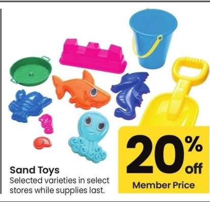 Sand Toys - Selected varieties