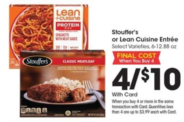 Stouffer's or Lean Cuisine Entrée