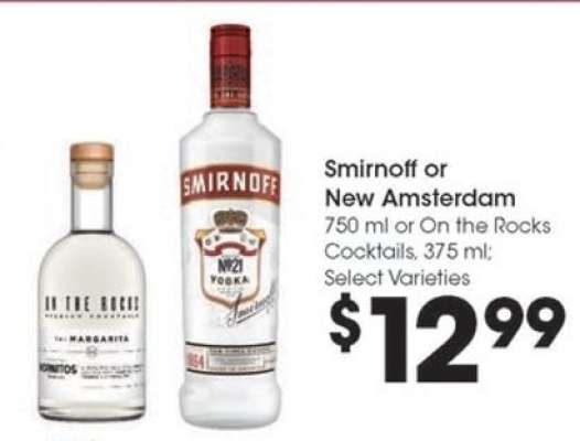 Smirnoff or New Amsterdam