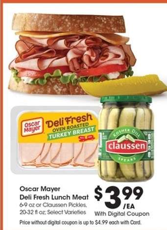 Oscar Mayer Deli Fresh Lunch Meat