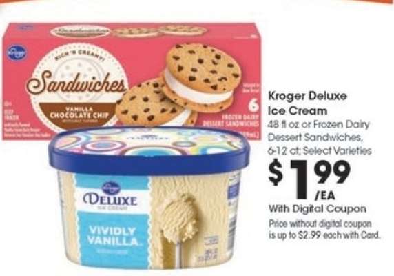 Kroger Deluxe Ice Cream