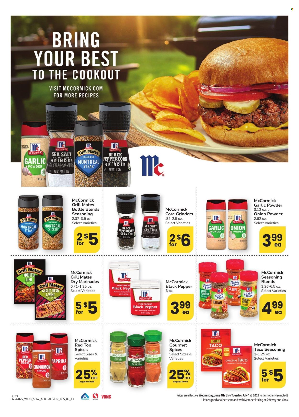 Albertsons ad - 06/04/2025 - 07/01/2025. Page 9