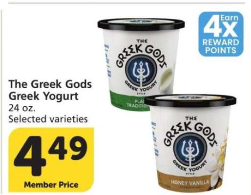The Greek Gods Greek Yogurt - 24 oz. Selected varieties