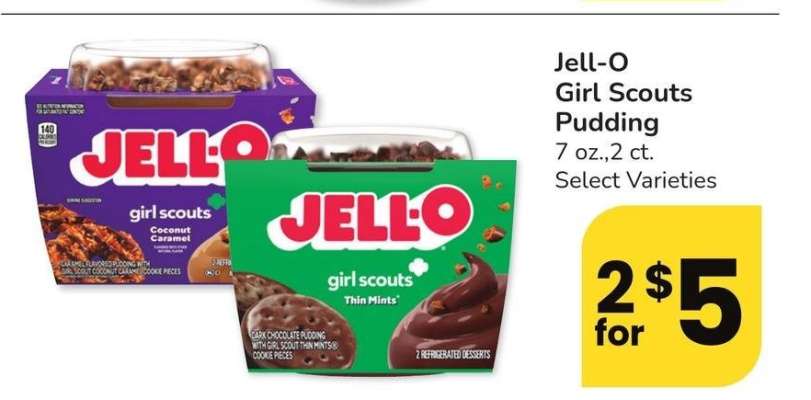 Jell-O Girl Scouts Pudding - 7 oz., 2 ct. Select Varieties
