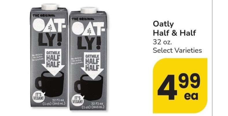 Oatly Half & Half - 32 oz. Select Varieties
