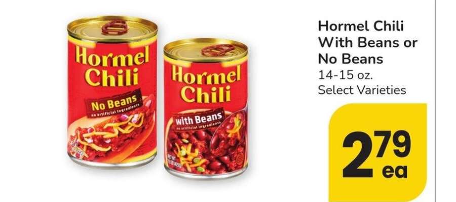 Hormel Chili with Beans or No Beans* - 14-15 oz. Select Varieties