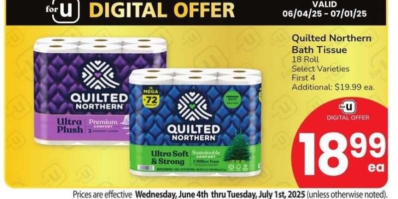 Quilted Northern Bath Tissue - 18 Roll Select Varieties