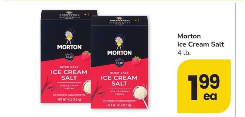 Morton Ice Cream Salt - 4 lb.
