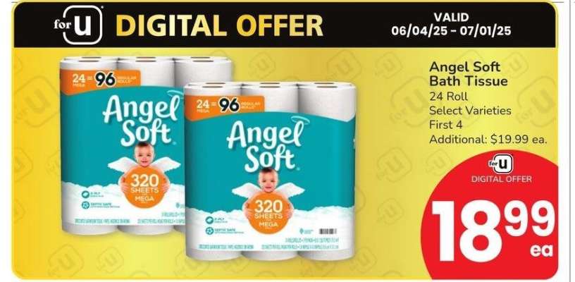 Angel Soft Bath Tissue - 24 Roll Select Varieties