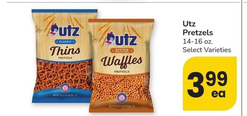Utz Pretzels - 14-16 oz. Select Varieties