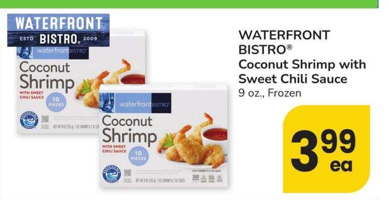 waterfront BISTRO® Coconut Shrimp with Sweet Chili Sauce - 9 oz., Frozen