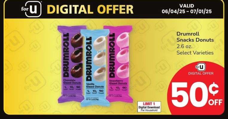 Drumroll Snacks Donuts - 2.6 oz. Select Varieties