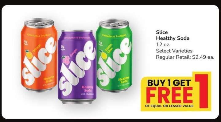 Slice Healthy Soda - 12 oz. Select Varieties