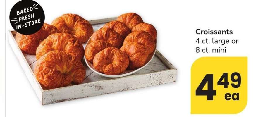 Croissants - 4 ct. large or 8 ct. mini