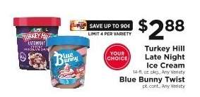 Turkey Hill Late Night Ice Cream / Blue Bunny Twist