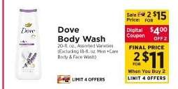 Dove Body Wash