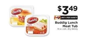 Buddig Lunch Meat Tub