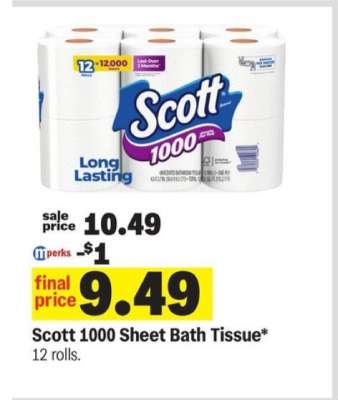 Scott 1000 Sheet Bath Tissue*
