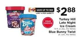 Turkey Hill Late Night Ice Cream / Blue Bunny Twist