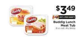 Buddig Lunch Meat Tub