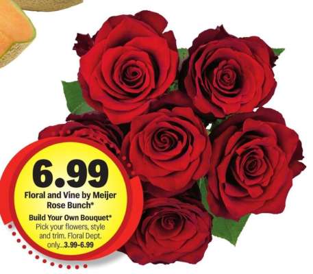 Floral and Vine by Meijer Rose Bunch