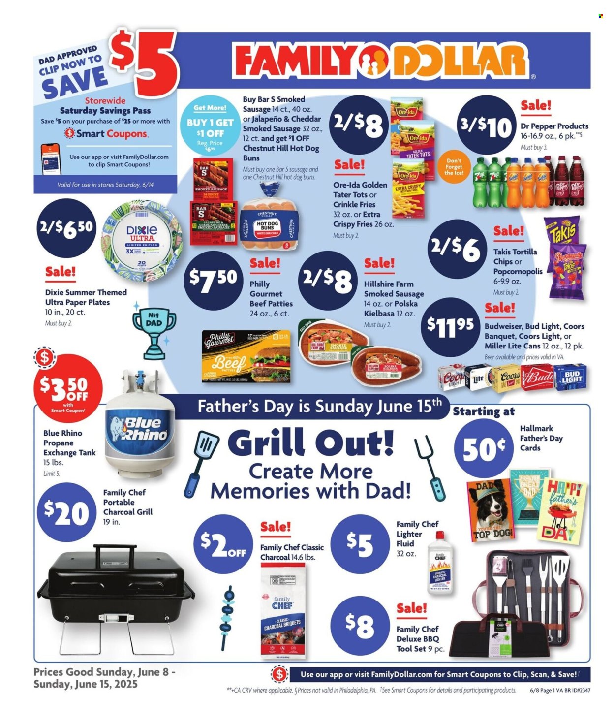 Family Dollar ad - 06/08/2025 - 06/15/2025. Page 1