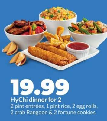 HyChi dinner for 2