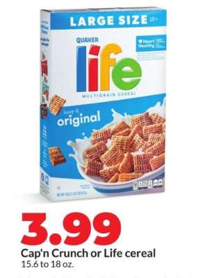 Cap'n Crunch or Life Cereal