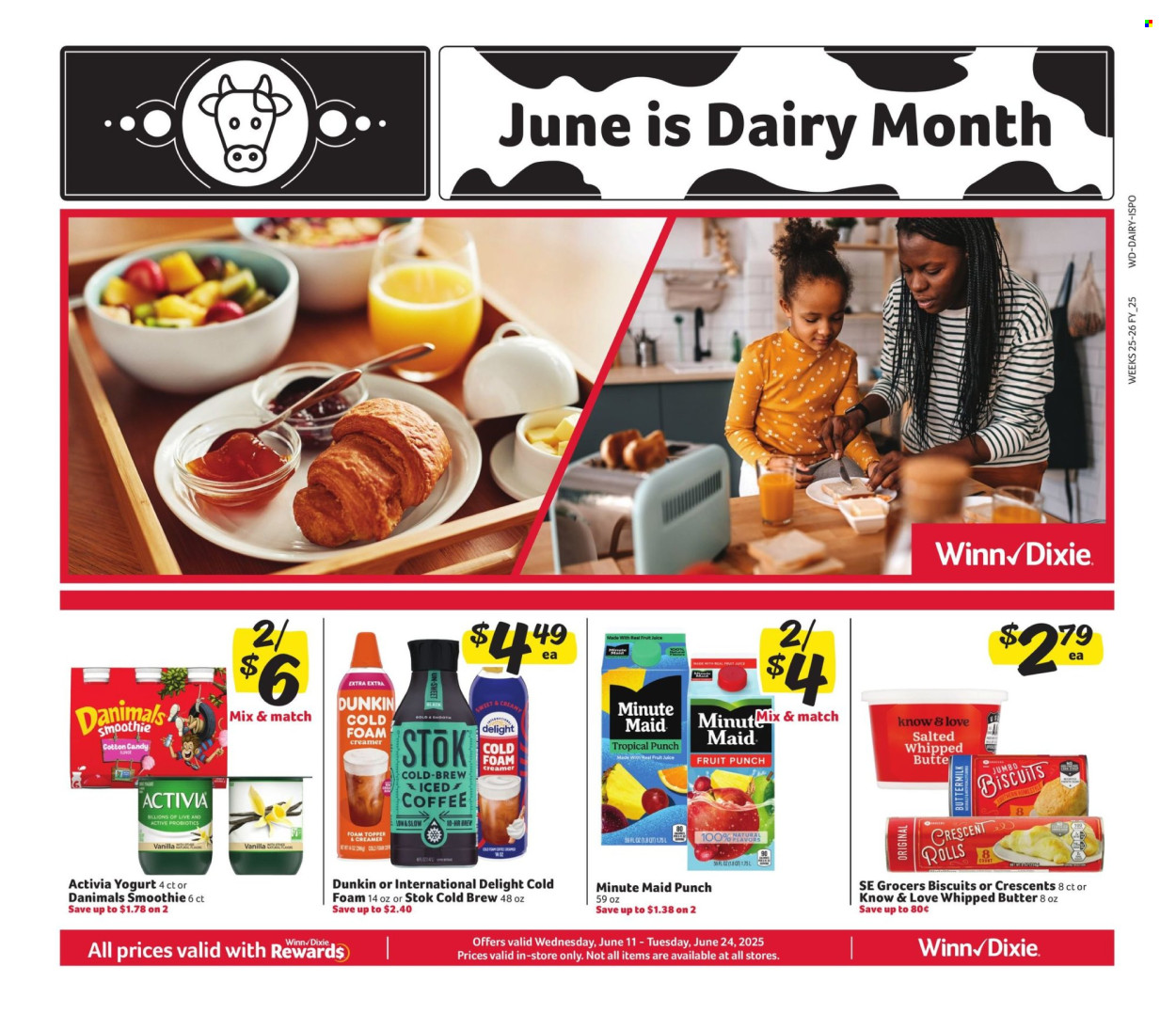 Winn Dixie ad - 06/11/2025 - 06/24/2025. Page 1
