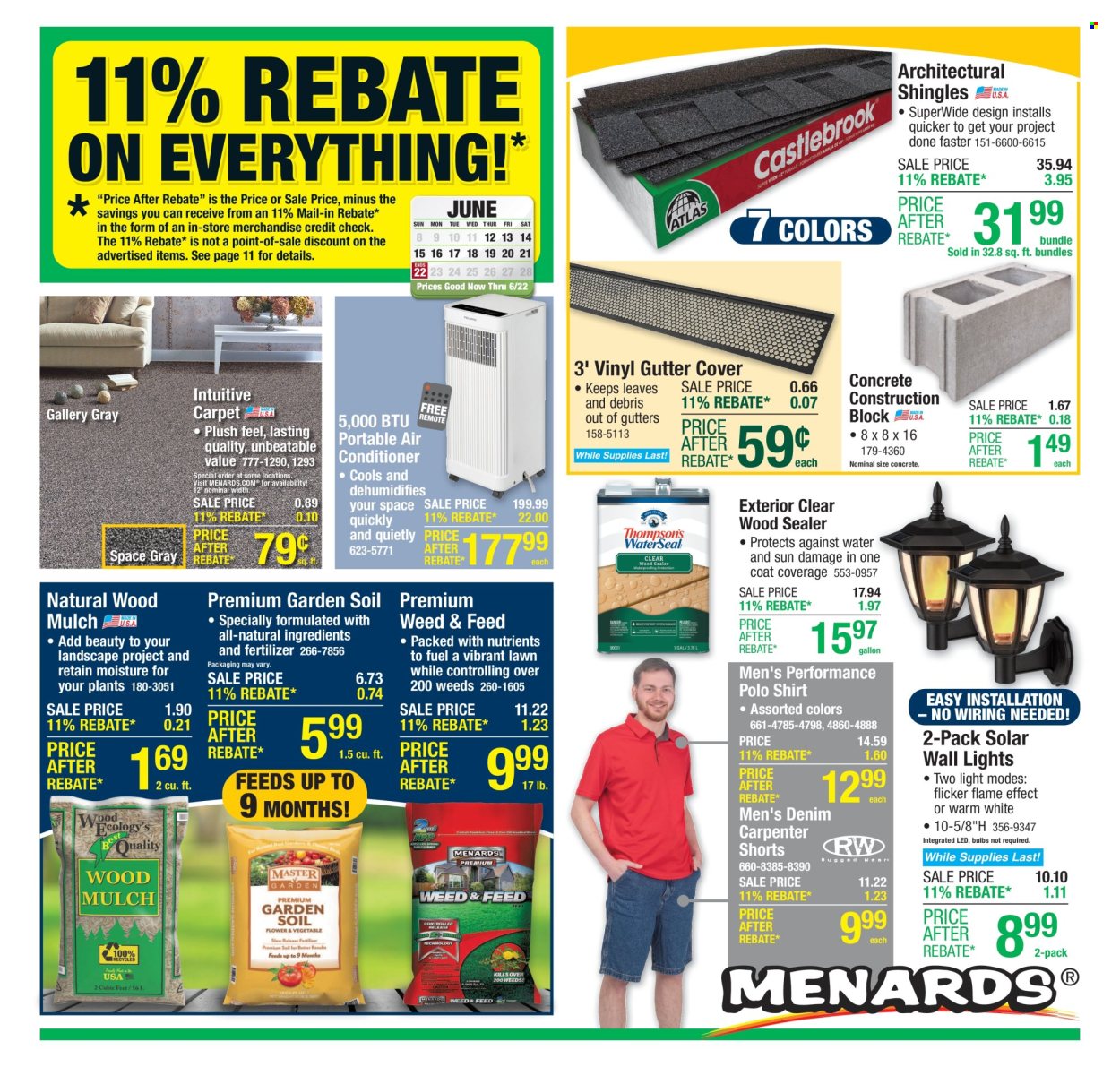 Menards ad - 06/12/2025 - 06/22/2025. Page 1