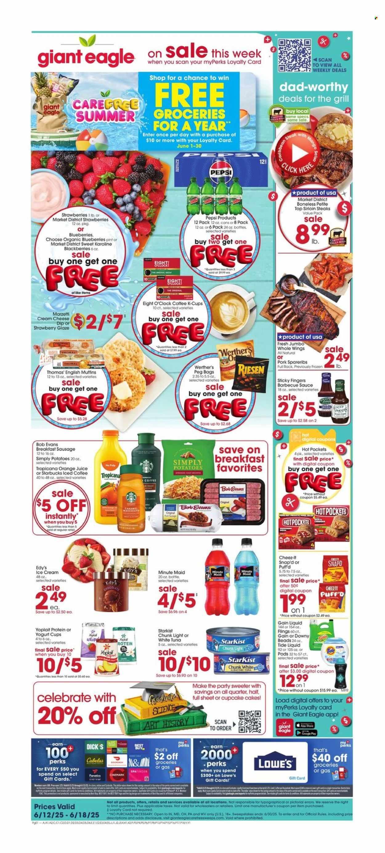 Giant Eagle ad - 06/12/2025 - 06/18/2025. Page 1