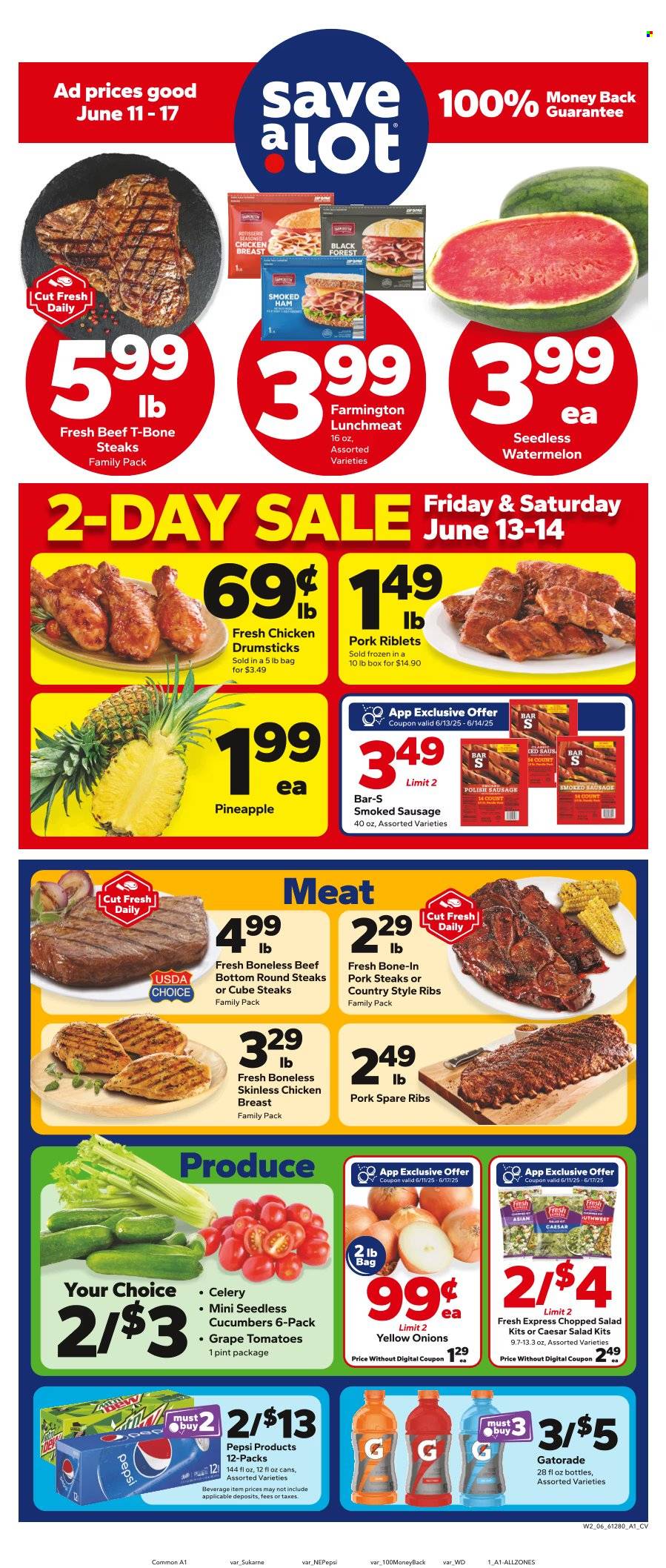 Save a Lot ad - 06/11/2025 - 06/17/2025. Page 1