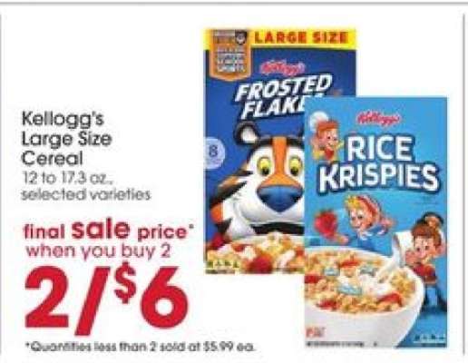 Kellogg's Large Size Cereal