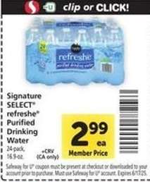 Signature Select Refreshe Purified Drinking Water