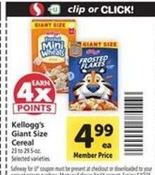 Kellogg's Giant Size Cereal