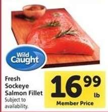 Fresh Sockeye Salmon Fillet