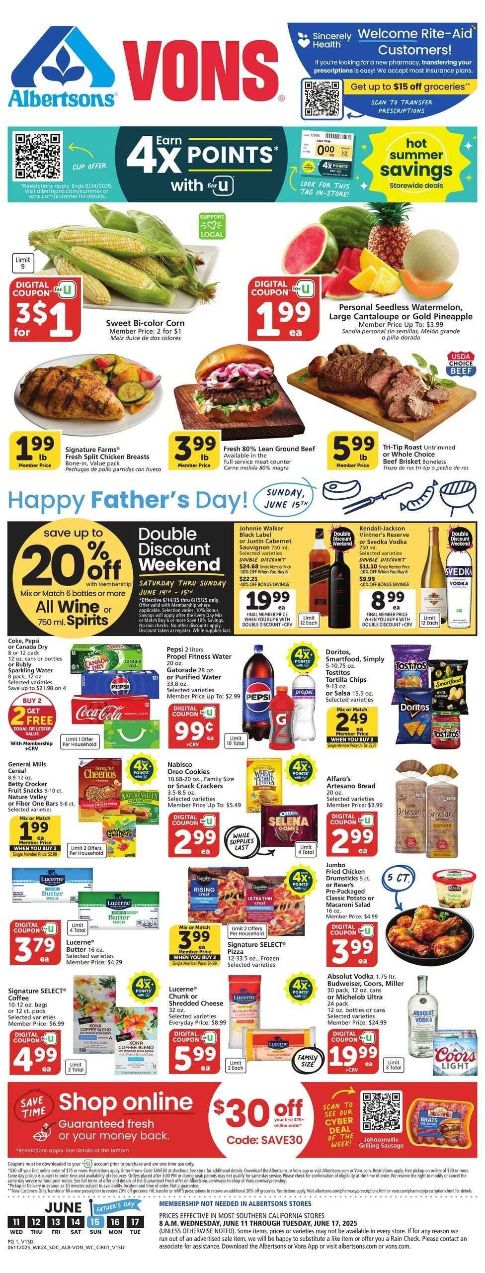 Albertsons ad - 06/11/2025 - 06/17/2025. Page 1