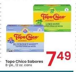 Topo Chico Sabores - 8 - pk., 12 oz. cans