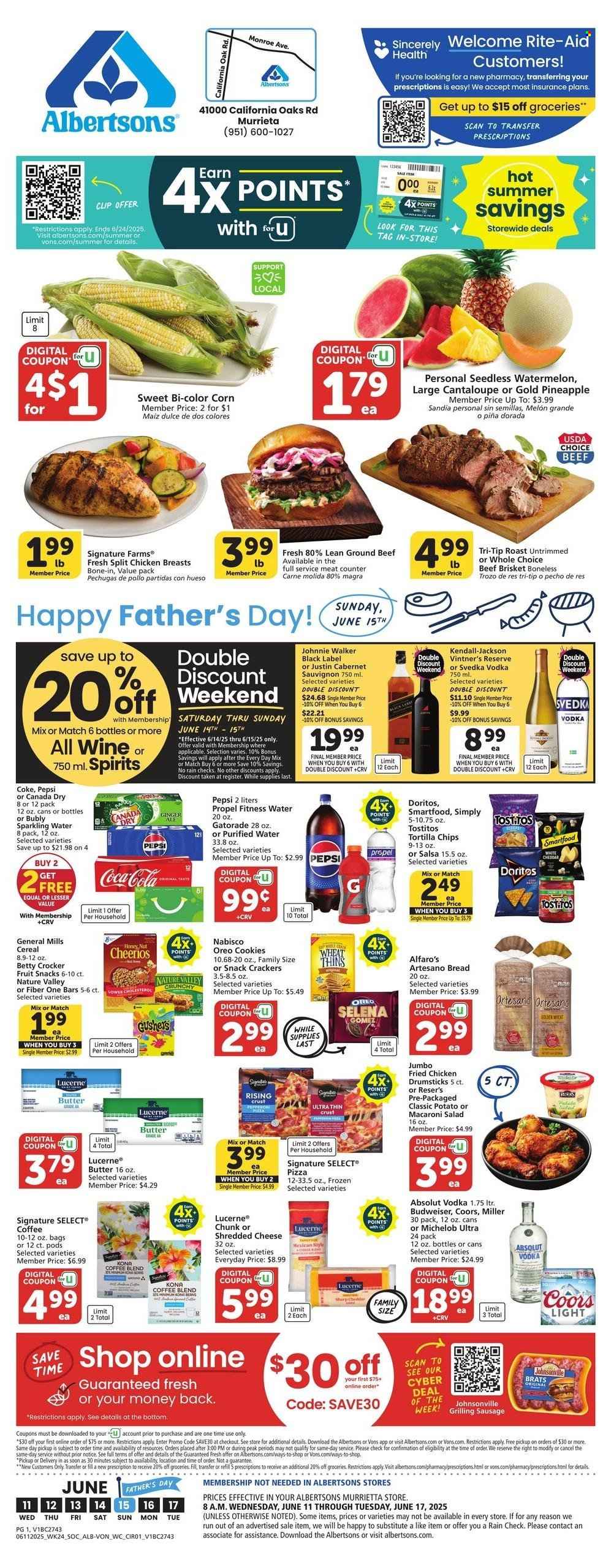 Albertsons ad - 06/11/2025 - 06/17/2025. Page 1